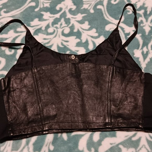 Leather Bralette Size Medium - Picture 2 of 3